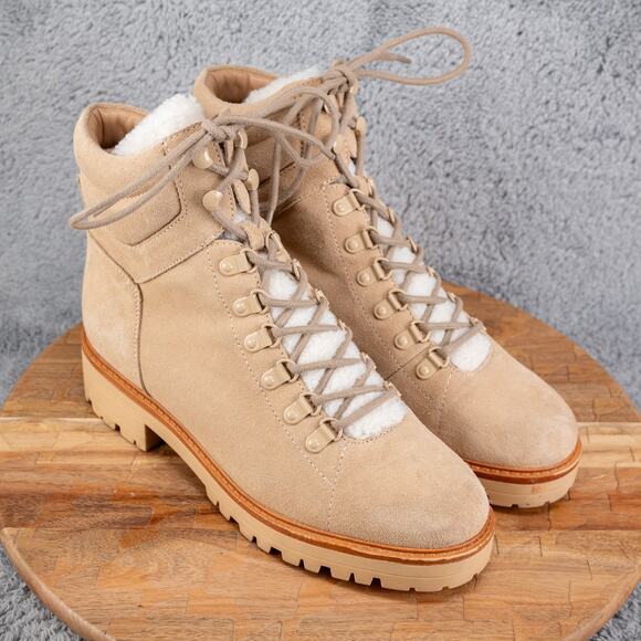 Marc Fisher Shoes - Marc Fisher Womens Mallie Beige Winter & Snow Boots Sz 10 M